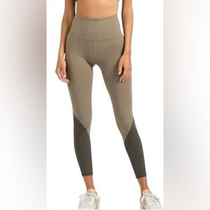 Vuori Colorblock Leggings (green, size S)